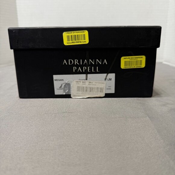 Women's Adrianna Papell Strappy Heels Gunmetal Megan - Size 9.5M - Picture 6 of 6